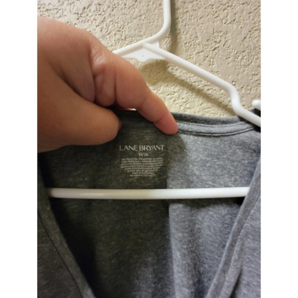 Lane Bryant You Had Me At Aloha Vneck Tee Gray Size 14/16 - Picture 2 of 3